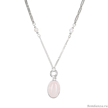 Колье Fiore Luna, ROSE QUARTZ